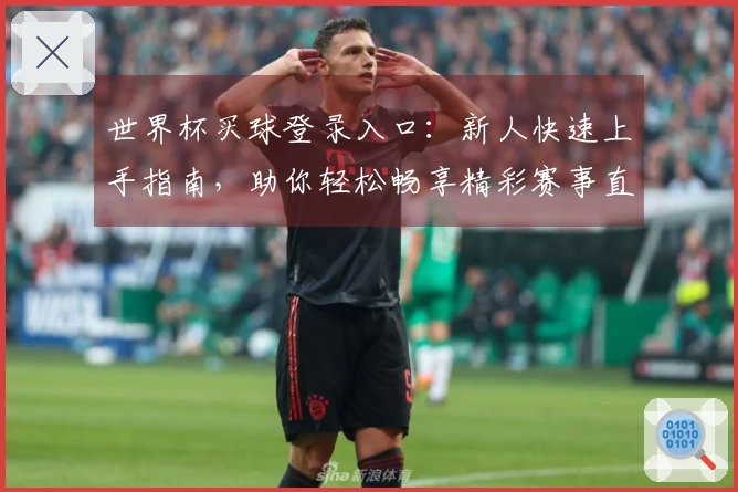 世界杯买球登录入口：新人快速上手指南，助你轻松畅享精彩赛事直播体验